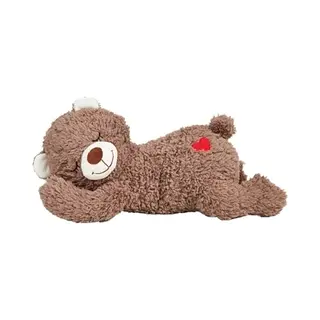 Fofos Zachte Hartslag Knuffelbeer | Bruin Met Rood Hartje