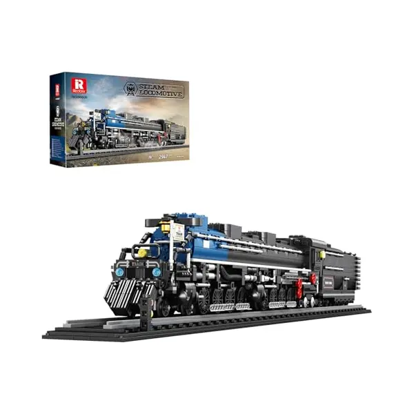 Reobrix Usa Big Boy Steam Locomotive Building Block Set 66805, Steam Classic Locomotive Train Series (2, 947 Pieces) thumbnail