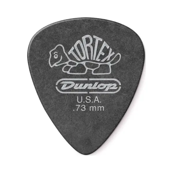Dunlop Tortex Pitch Black Standard 0.73mm 12 Pick Pack thumbnail