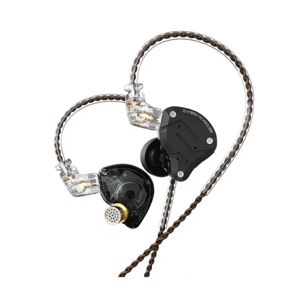 Linsoul Kz ZS10 Pro, 4BA+1DD 5 Driver In Ear Monitor, HiFi Wired Earbuds, Gaming Earbuds, Hybrid Iem Earphones With Stainless Steel Faceplate, thumbnail