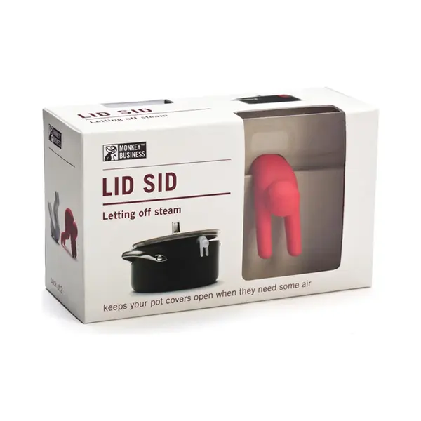 Monkey Business Dekselhouder Lid Sid Set Van 2 - Rood/Wit thumbnail