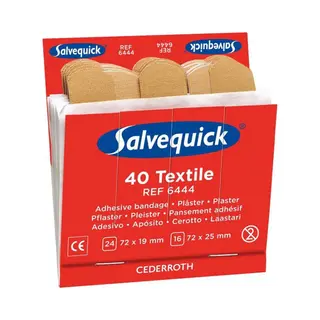 6 X Salvequick®-navulstrip 6444 Elastisch - B07V2P82Z7 | Verpakking (40 Stuks)