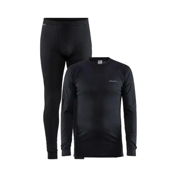 Craft Baselayer Set Thermoset Heren - Black/Granite - Maat M thumbnail