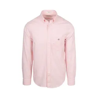 Gant Poplin Banker Overhemd Streep Roze - Maat M - Heren - Overhemden Casual