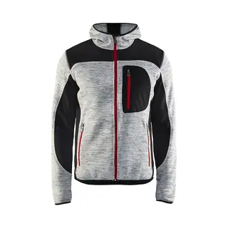 Blakläder Strickjacke, Grau / Schwarz, Unisex-Größe, L