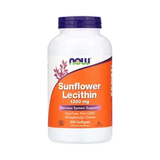 Now Foods - Zonnebloem Lecithine 1200mg. 200 Sgels