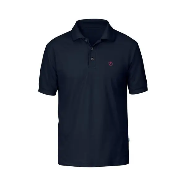 Fjällräven Crowley Pique Short Sleeve Polo Shirt Navy Blue - S thumbnail