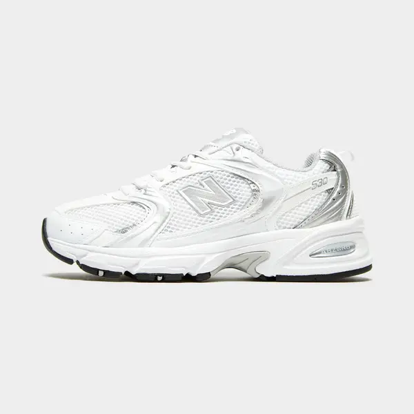 New Balance Unisex. MR530 Shoes 530 Grey (37), White, Silver, Flat, Laces, Casual, Sport, Running thumbnail