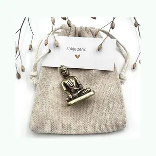 Zakje Zennn... -geluksbrenger-boeddha-buddha-zen-yoga-meditatie-cadeau Voor Man/vrouw-geschenkzakje-gift-kleine