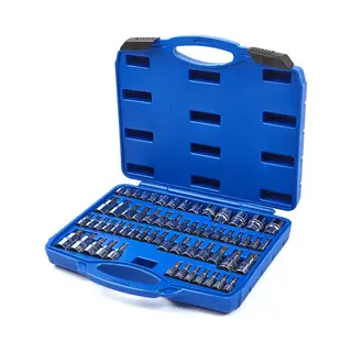 Homework 60 Delige Slagvaste Intern En Externe Torx Doppenset Opname 1/4 - 3/8 En 1/2 For Pro's