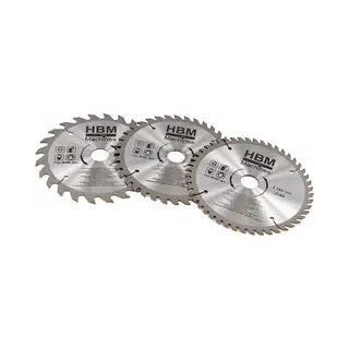 Hbm machines Hbm 160 Mm 3-delige Profi Cirkelzaagbladenset Voor Festool Invalzaag