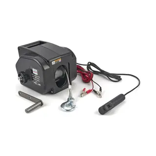 Hbm machines Draagbare 12 Volt 900 Kilo Elektrische Lier (900 Kg Trekkracht)