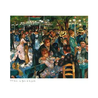 Pgm Kunstdruk Auguste Renoir - Le Moulin De La Galette 70x50cm