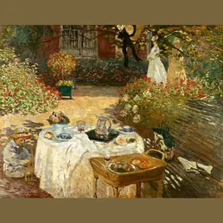Pgm Kunstdruk Claude Monet - Le Déjeuner 90x70cm