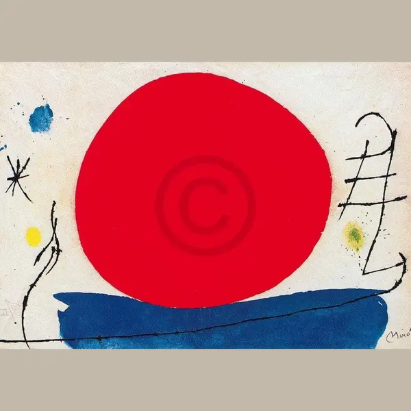 Pgm Kunstdruk Joan Miro - Senza Titolo 100x70cm thumbnail