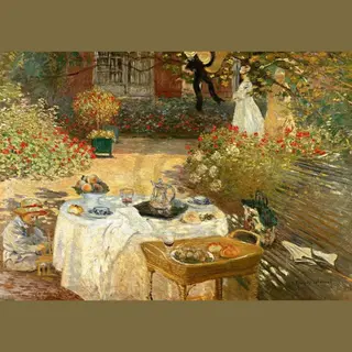 Pgm Kunstdruk Claude Monet - Le Déjeuner 29.7x21cm