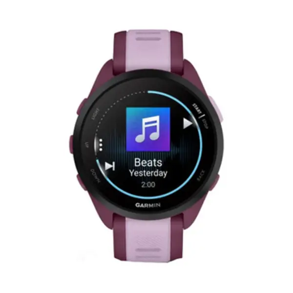 Garmin Forerunner 165 Music 3,05 cm (1.2") Amoled 43 mm Digital 390 x 390 Pixel Touchscreen Violett Gps thumbnail