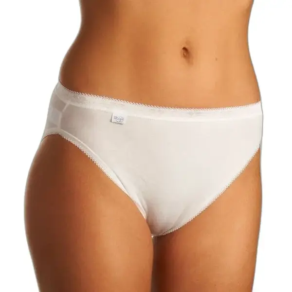 Sloggi Damen Slips, Basic+ Tai, 3 Stück (46, Weiss) thumbnail