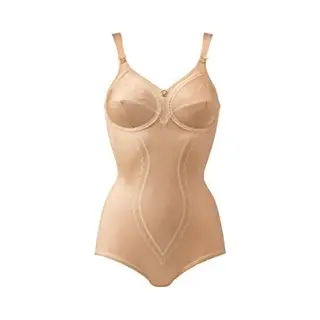 Triumph Doreen + Cotton 01 Bodysuit Beige Katoen, Elastaan, Polyamide, Polyester, Viscose