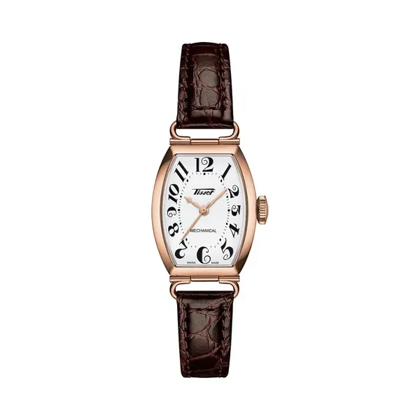 Tissot Heritage Porto T1281613601200 Horloge - Leer - Bruin - Ø 25 Mm thumbnail