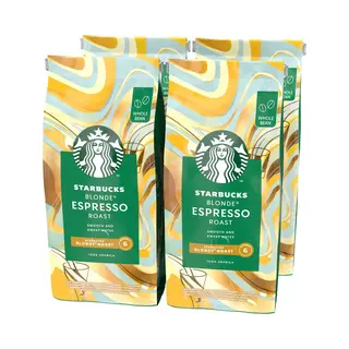 Starbucks Blonde Espresso Roast Koffiebonen - 4 Zakken X 450g