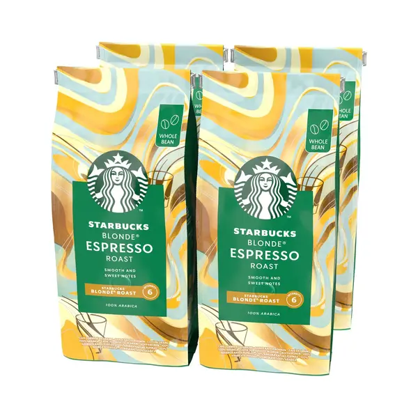 Starbucks Blonde Espresso Roast Koffiebonen - 4 Zakken X 450g thumbnail