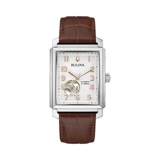 Bulova Automatic Watch 96A268, Bruin, Riem