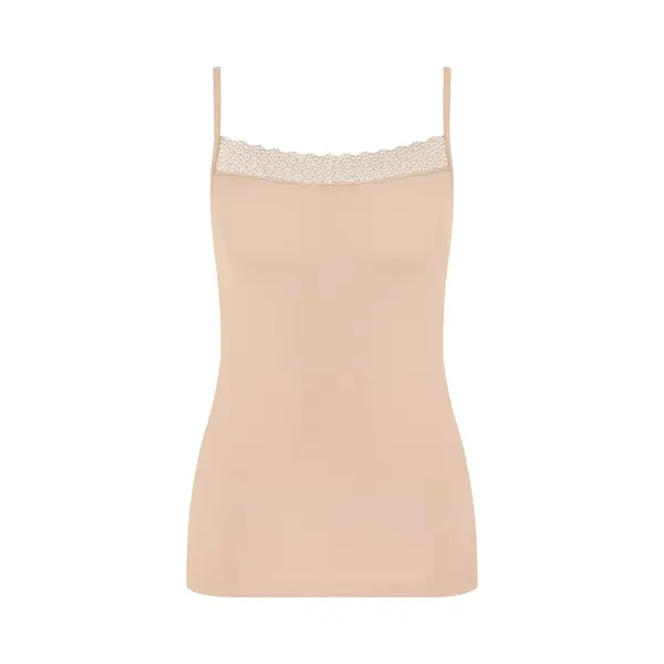 Triumph Damen Feel Of Modal Spaghetti Top Shirt, Skin, S thumbnail