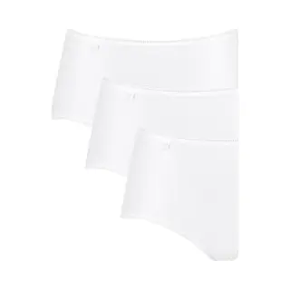 Sloggi Microvezel 24/7 Midi C3p Damesslip (3 Stuks), Wit, 44