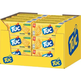 Tuc Crackers Original - 24 X 100g - Voor De Borrel - Zoutjes - Crackers - Snack - Lekker Bij De Film