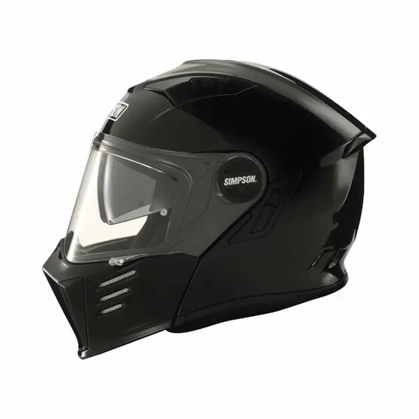 Simpson Darksome Zwart Metaal ECE22.06 Systeemhelm - Maat S - Helm thumbnail
