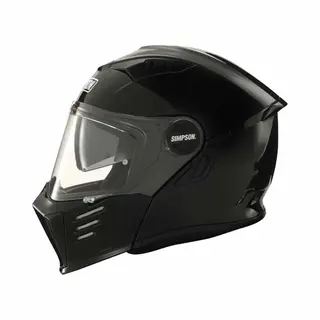 Simpson Darksome Zwart Metaal ECE22.06 Systeemhelm - Maat L - Helm