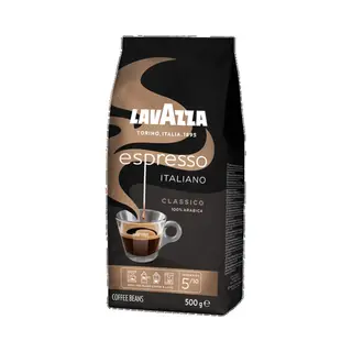 Lavazza Espresso Italiano Classico Koffiebonen - 100% Arabica Koffie Bonen - Intensiteit 5/10 - 6 X 500 Gram