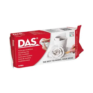 Das 387000 materiaal voor pottenbakken en boetseren Boetseerklei 500 g Wit 1 stuk(s)