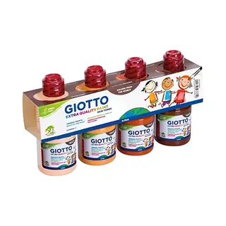 Giotto Tempera Pronta Skin Tones Extra Qualität 4 X 250 Ml, Hautfarben, 250 Ml (4er Pack), 542800