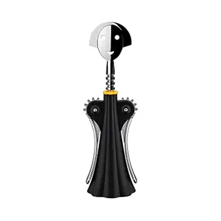 Alessi AAM01 B kurkentrekker Vleugelkurkentrekker Zwart