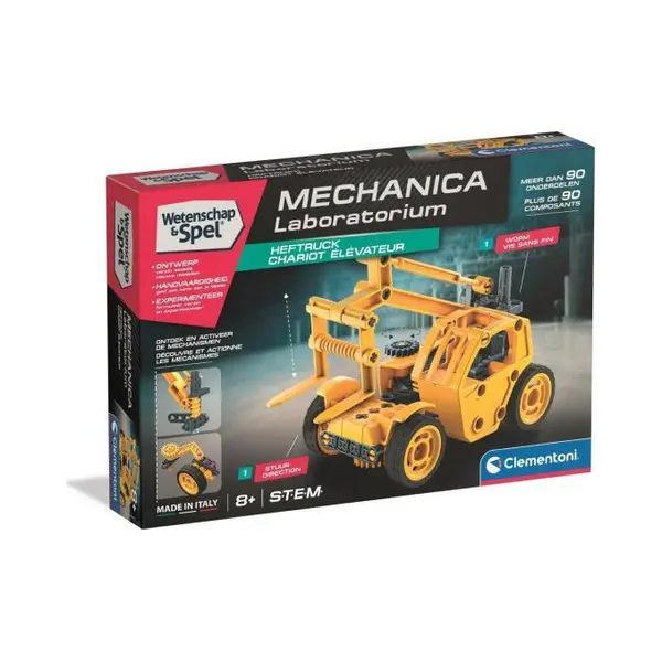 Clementoni Wetenschap & Spel Mechanica - Vorkheftruck - Constructie Speelgoed - Stem Speelgoed - Vanaf 8 Jaar thumbnail