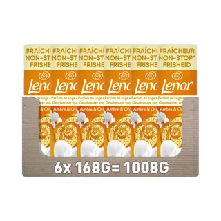 Lenor Geurbooster - Amber & Orchidee - 6 X 168g
