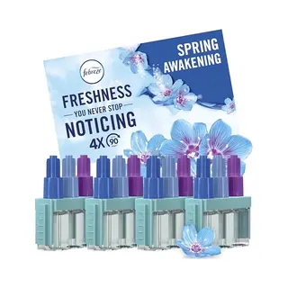 Ambi Pur / Febreze 3Volution - Ontwakende Lente - Elektrische Luchtverfrisser - 4 X Navulling