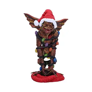 Nemesis Now Gremlins Mohawk In Fairy Lights 16cm, Resin, Brown, Officially Licensed Gremlins Merchandise