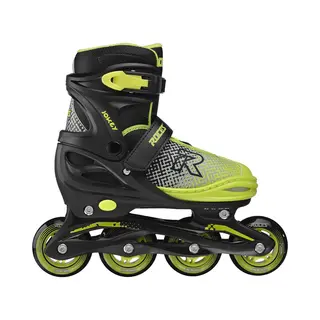 Roces Jokey X Verstelbare Skeelers Jongens – Inline Skates – Meegroei Skates – Zwart Groen – Maat 38-41