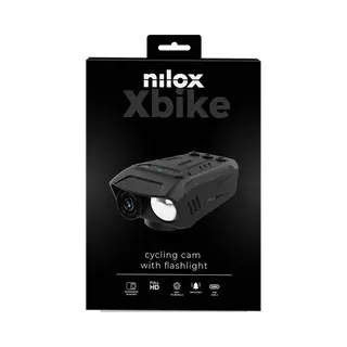 Nilox Luce E Clacson Per Fotocamera Bici, Action Cam, Schwarz