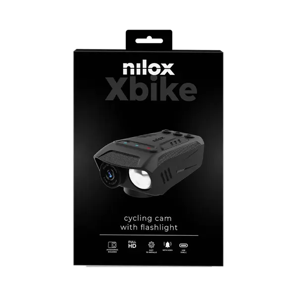 Nilox Luce E Clacson Per Fotocamera Bici, Action Cam, Schwarz thumbnail