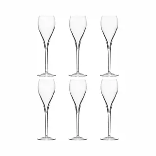 Italesse Privé Flûte Champagneglazen - Set Van 6 - 0, 15L - Elegant En Veelzijdig Design