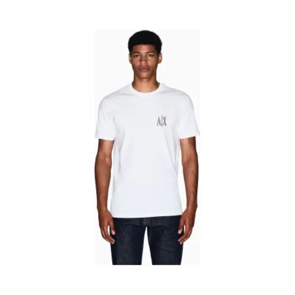 Armani Exchange Shirt Taupe / Wit thumbnail