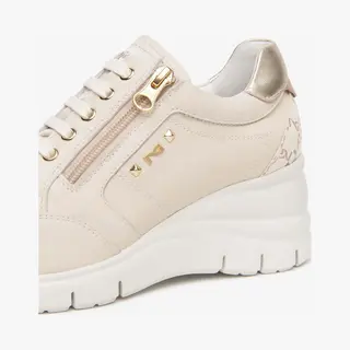 Sneaker Nerogiardini Velvet 1039 T.Giove Beige/Noccio Etoile Miele Eva - Fashion Wear - Vrouwen
