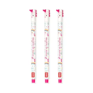 Legami - Uitwisbare Pen - Hippo - Bij - Giraffe - 3 Stuks - Navulbaar -