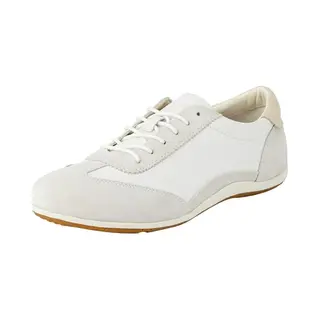 Geox Vega Damessneakers Glad Leer Wit, Off White Ice