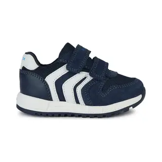 Geox, Herren, Sneakers, Alben A, Mehrfarbig, Weiss, Blau, (22)