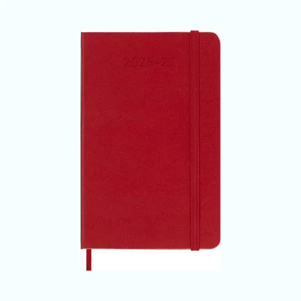 Moleskine 18 Maanden Agenda - 2026/27 - Wekelijks - Pocket - Harde Kaft - Rood thumbnail